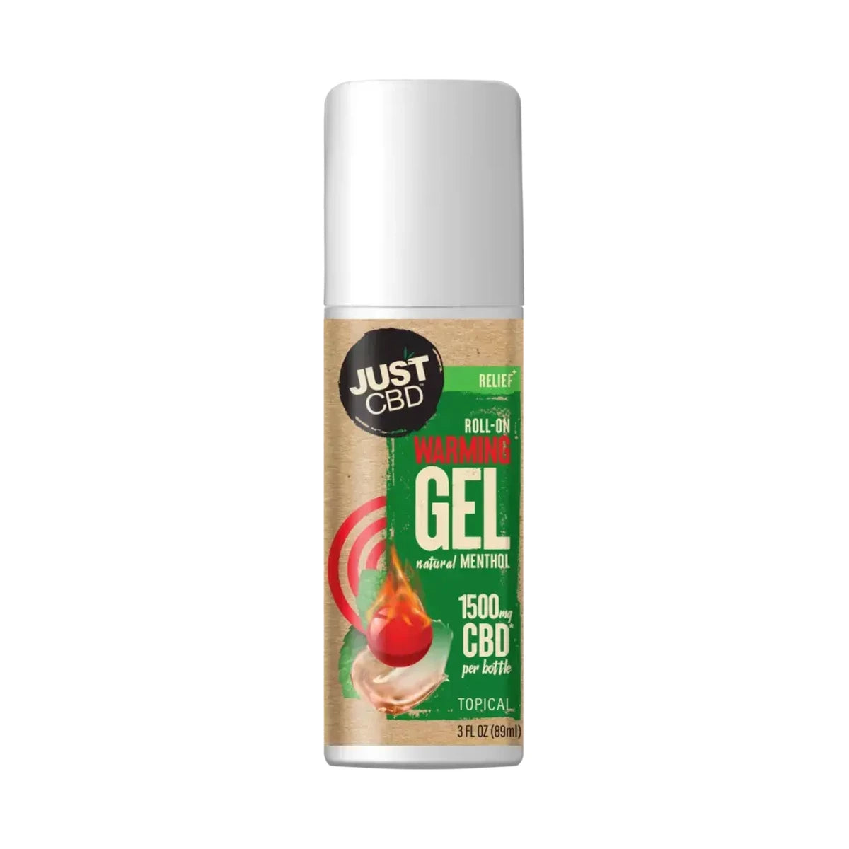 JustCBD CBD Heat Roll-On Cream