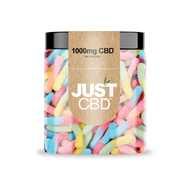 JustCBD Sour Worms CBD gummies