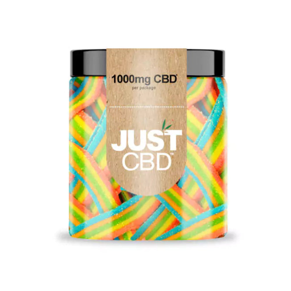 JustCBD Rainbow Ribbons CBD gummies